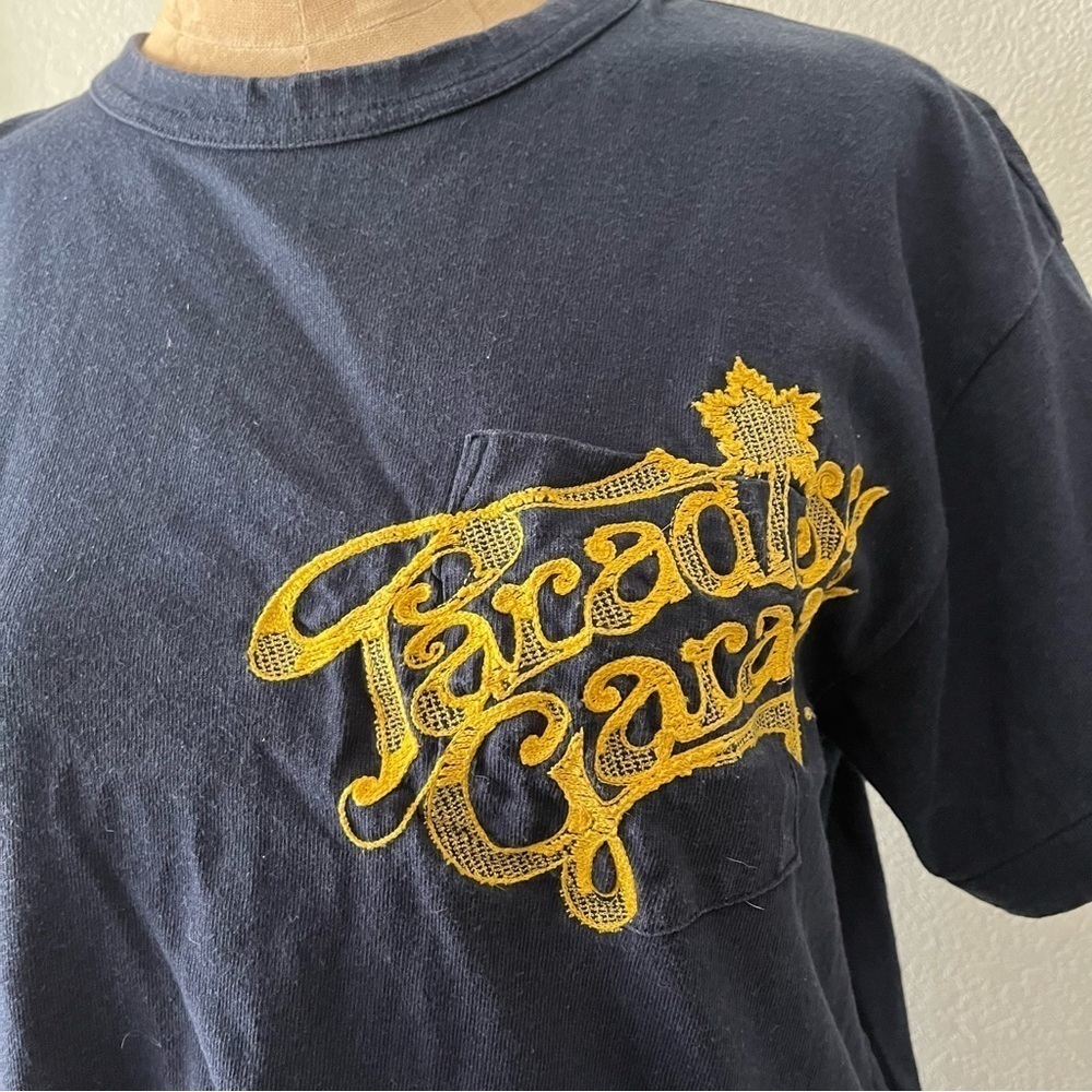 SACAI sz 1 S Navy Blue Short Sleeve Tshirt Tee Paradise Garage Side Zippers - Picture 2 of 14